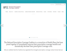 Tablet Screenshot of nationalprescriptioncoveragecoalition.com